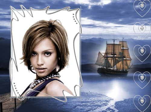 Pirat skepp Fotomontage