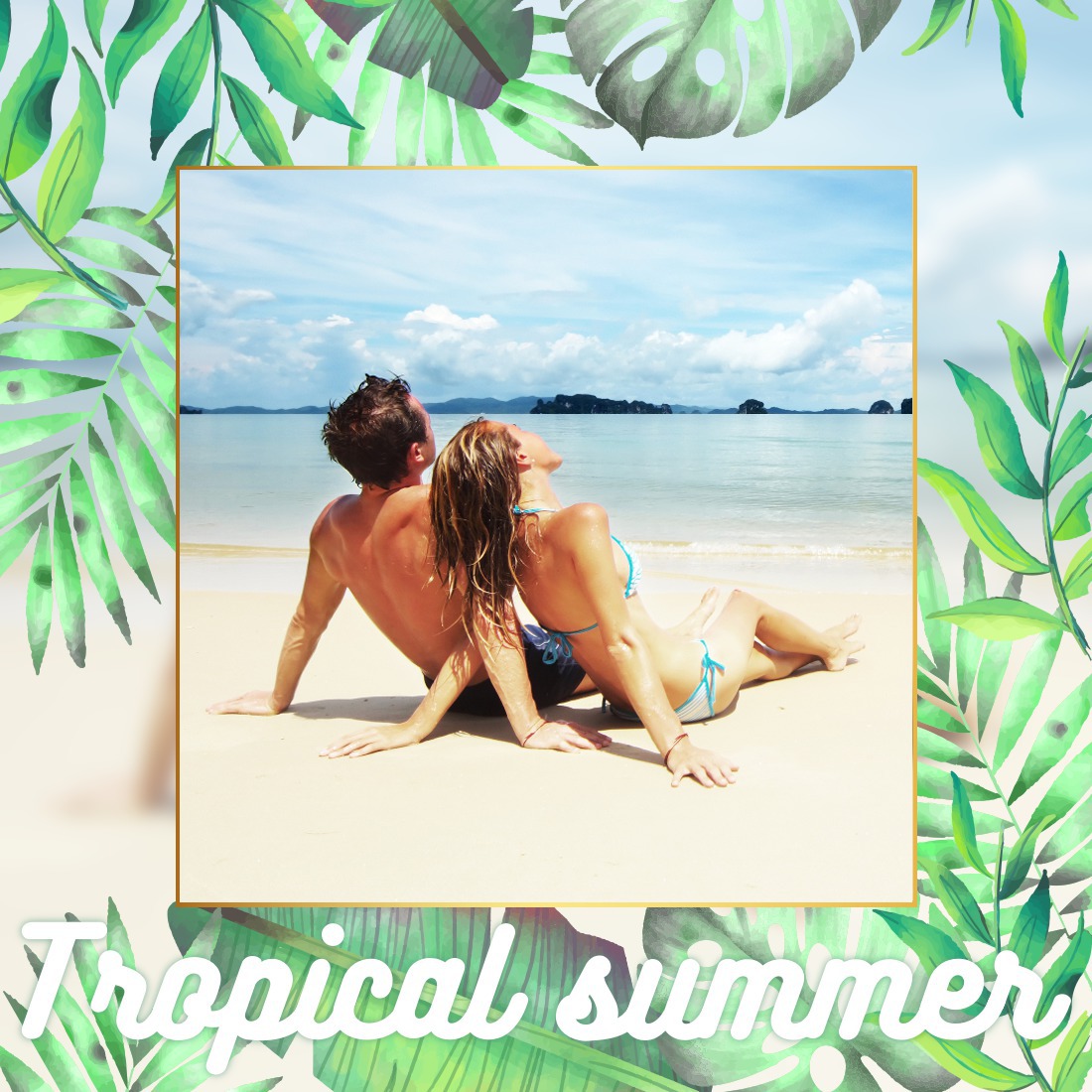 Tropical summer Montage photo