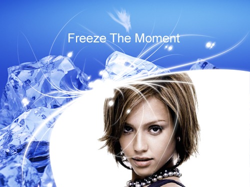 Freeze the moment - Congele o momento Fotomontagem