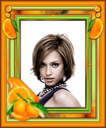 Orange Fotomontage