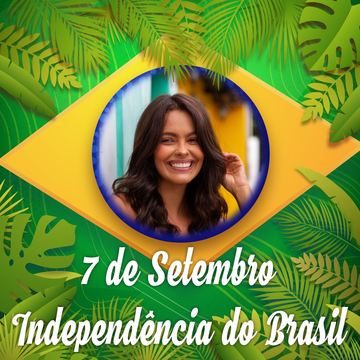Brazilian Independence Day Photo frame effect