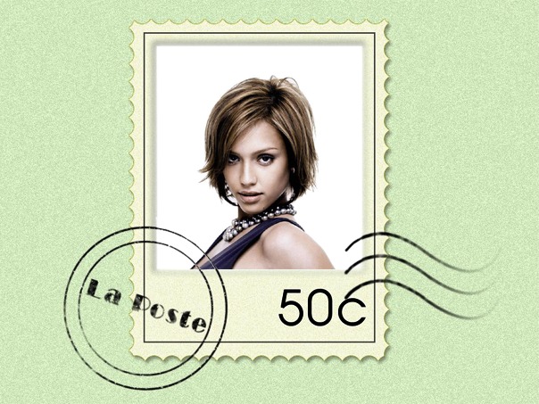 Poštová známka Fotomontáž