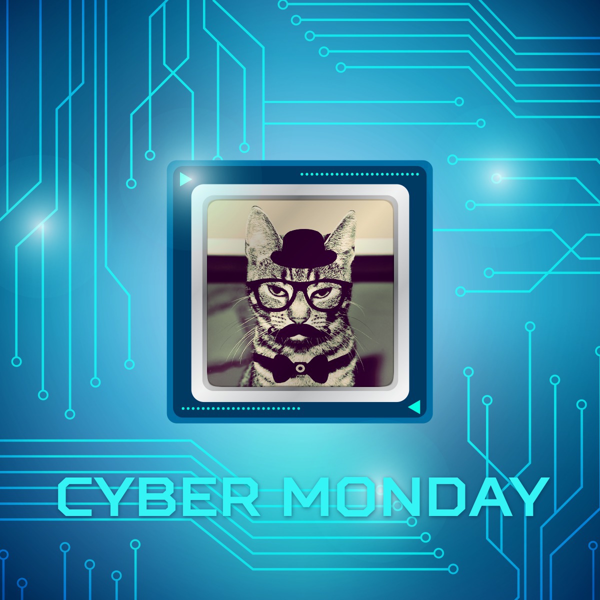 Cyber Monday Fotomontáž