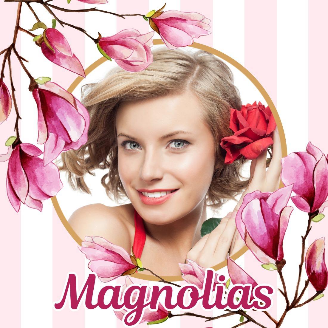 Magnolias Montaje fotografico