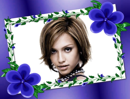 Bunga ungu Photomontage