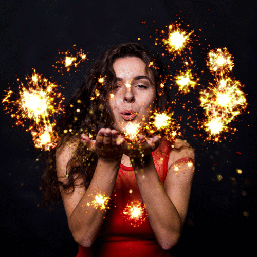 Feuerwerk auf anpassbarem Foto Fotomontage