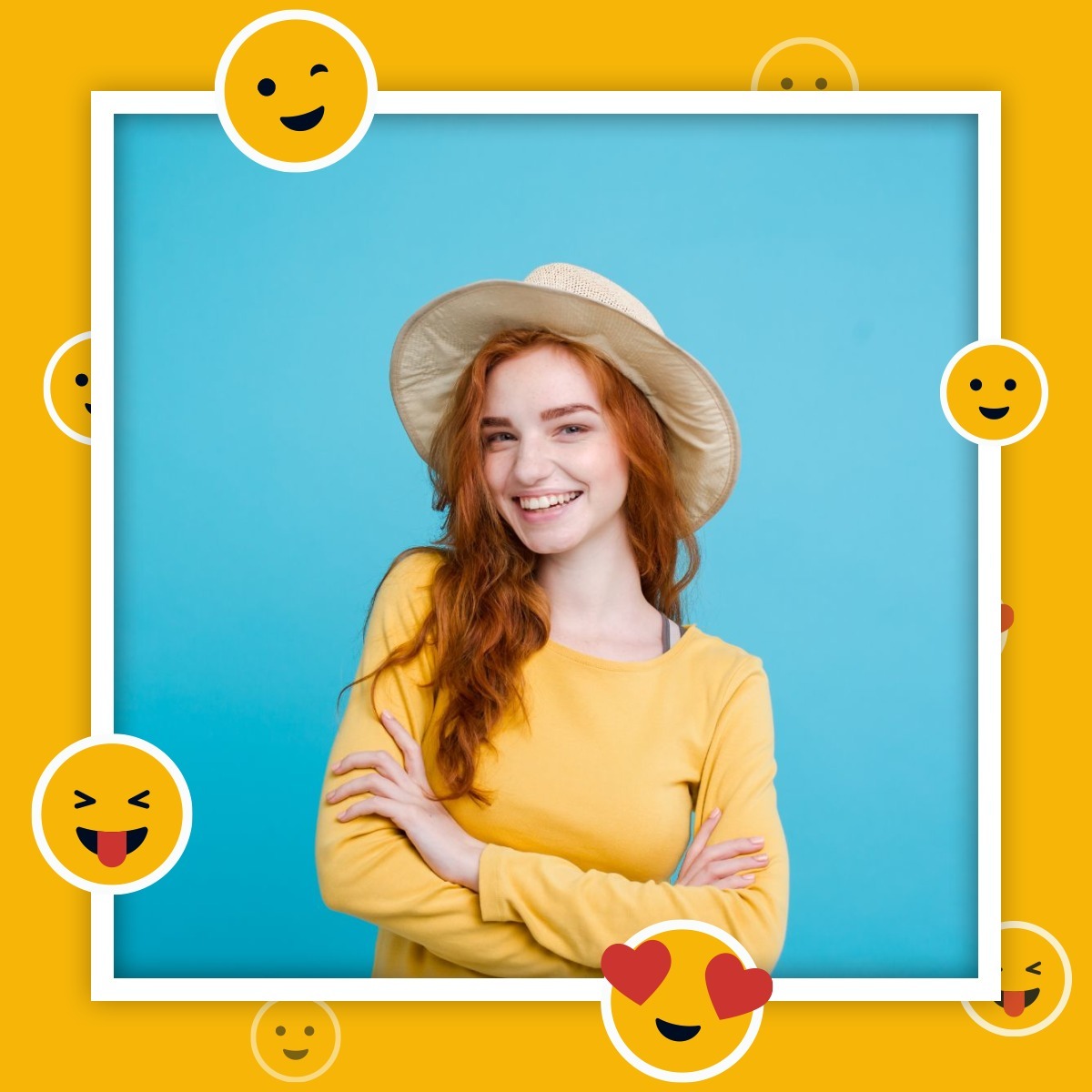 Emojis Photo frame effect
