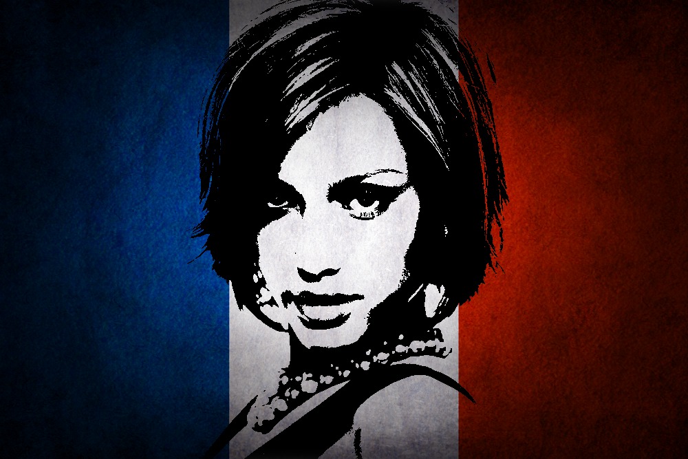 Franse vlag Fotomontage