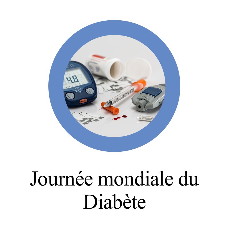 Journée mondiale du diabète Montage photo