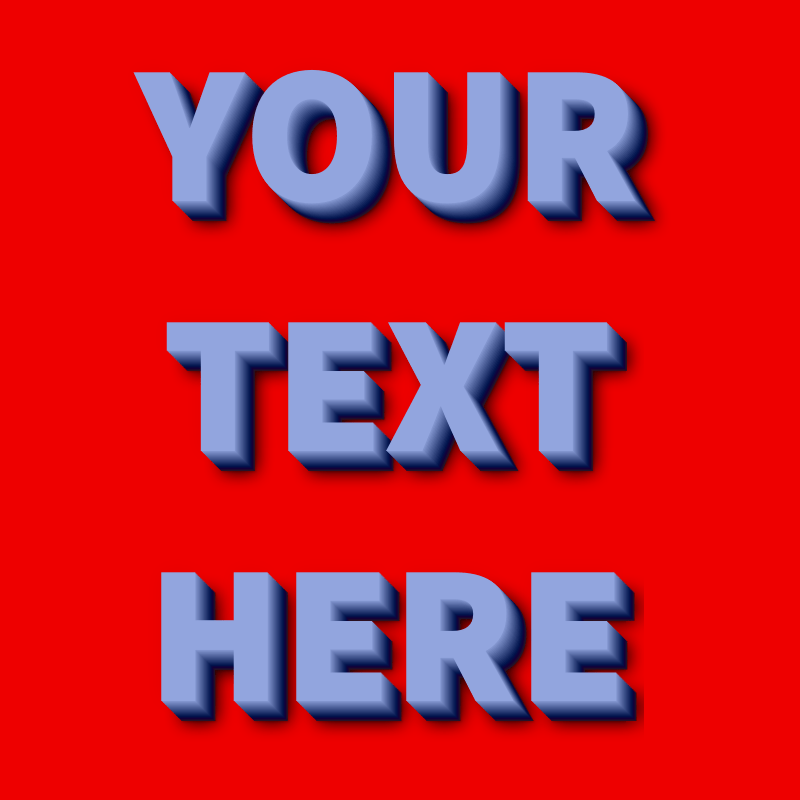 Text with different styles on panel Photo frame effect