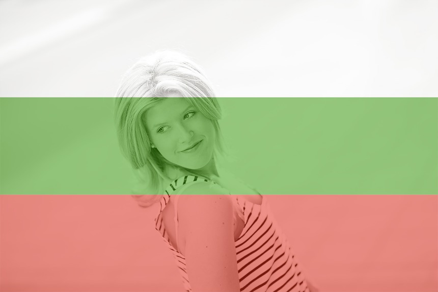 Bulgariens flag Bulgarien Fotomontage