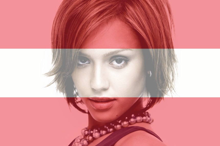 Bandiera dell'Austria austriaca personalizzabile Fotomontaggio