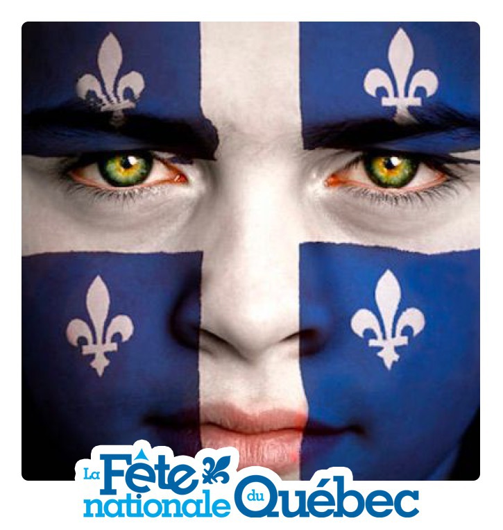 Nationale feestdag van Quebec Fotomontage