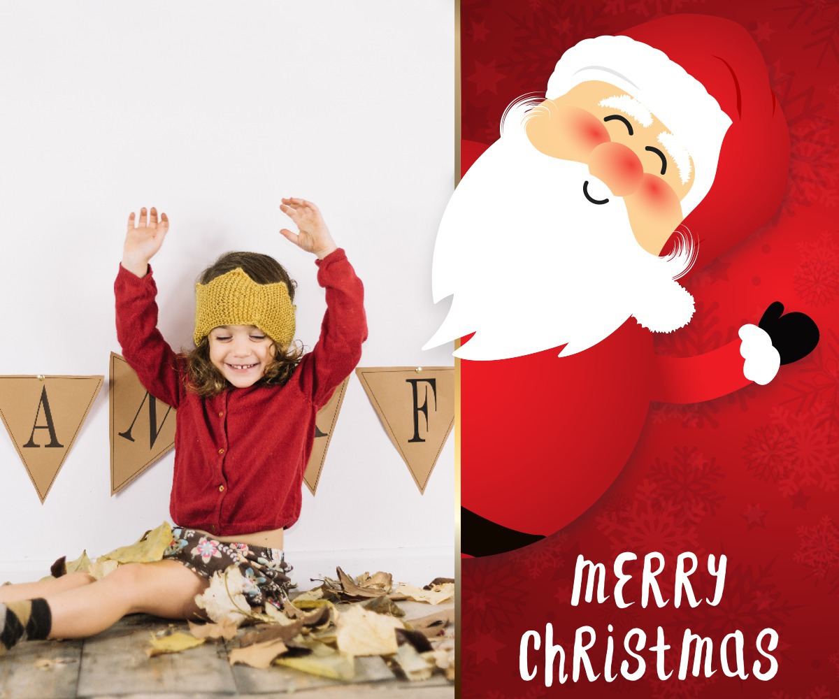 Weihnachtsmann 2017 Fotomontage