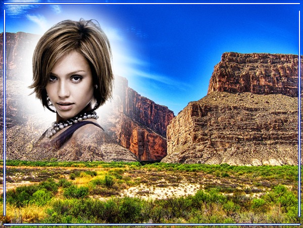 Grand Canyon landskab Fotomontage