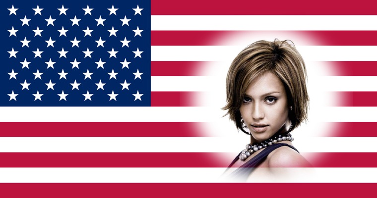 Bandera USA Estados Unidos Montaje fotografico