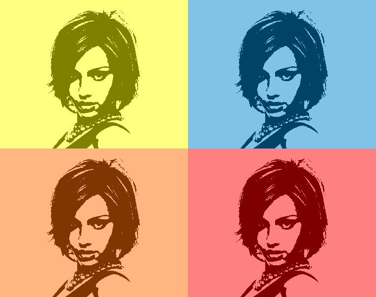Popart Andy Warhol Montage photo