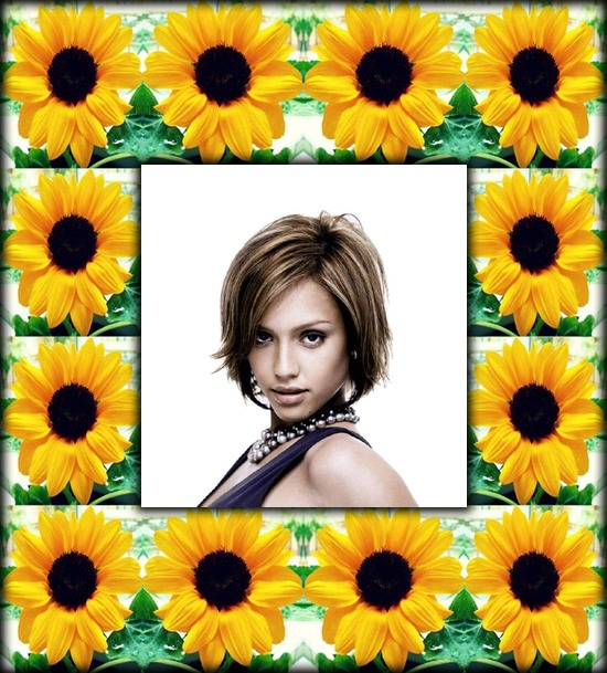Sonnenblumen Fotomontage
