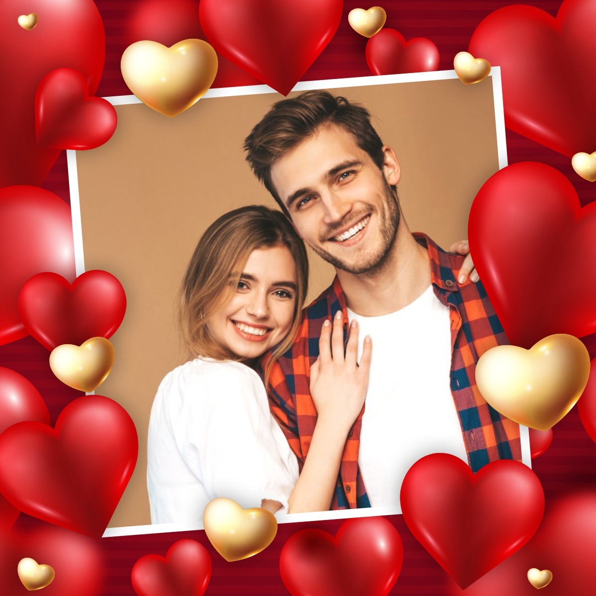 Valentine's day Photo frame effect