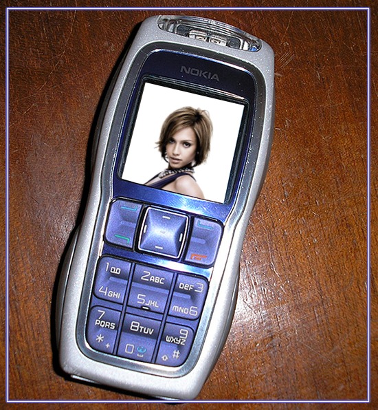 Nokia mobiltelefon scene Fotomontage