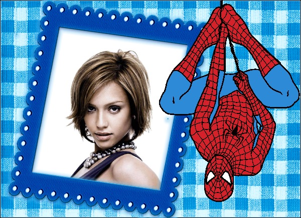 Bingkai anak-anak Spiderman Photomontage