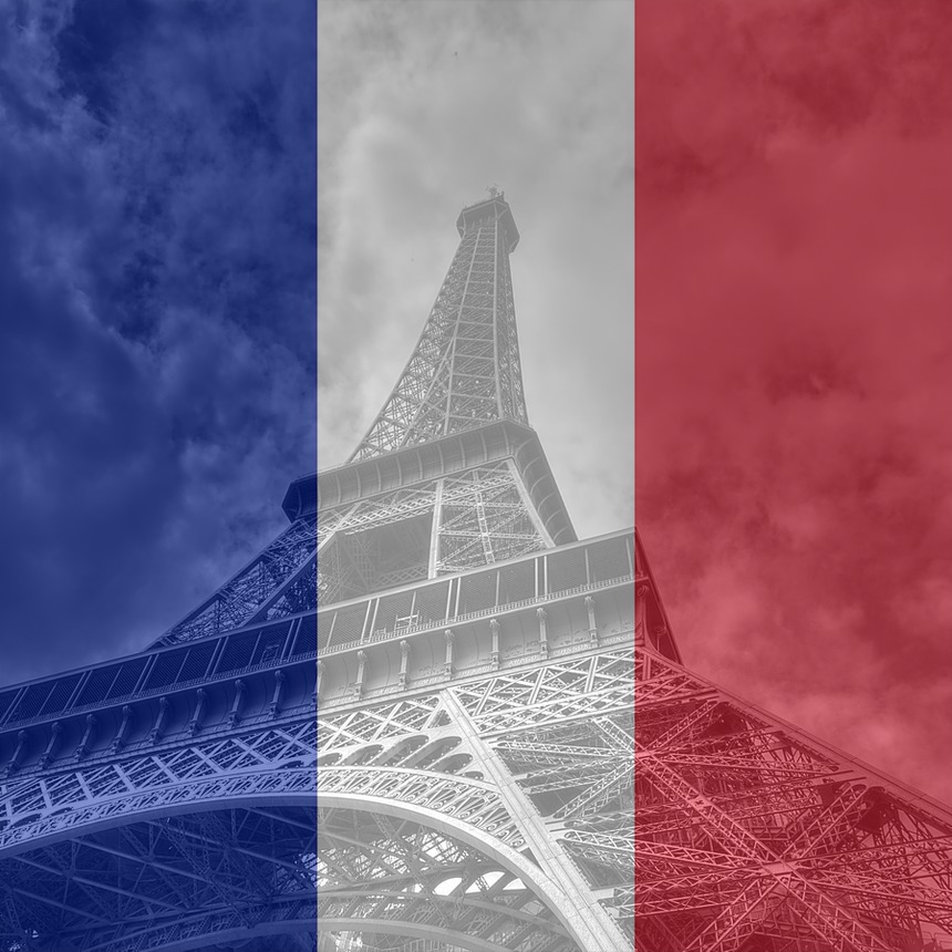Prancūzijos vėliavos aikštė Fotomontažas