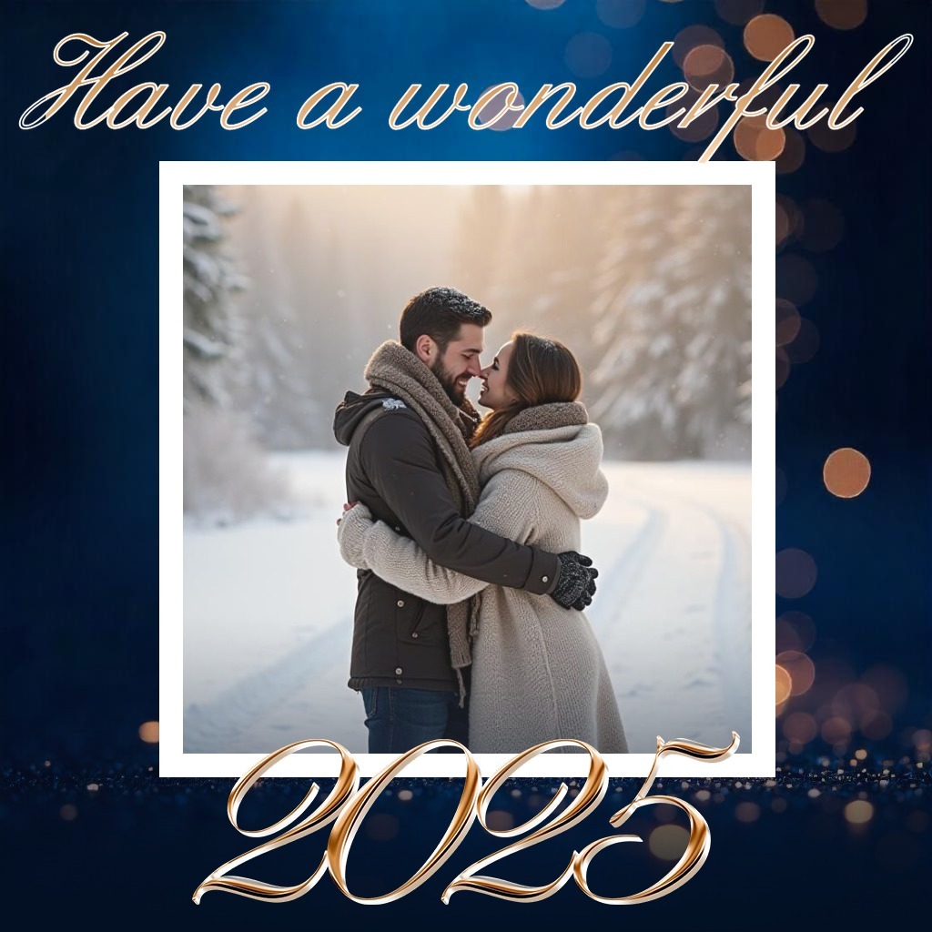 Happy New Year 2025 Design Template Pixiz
