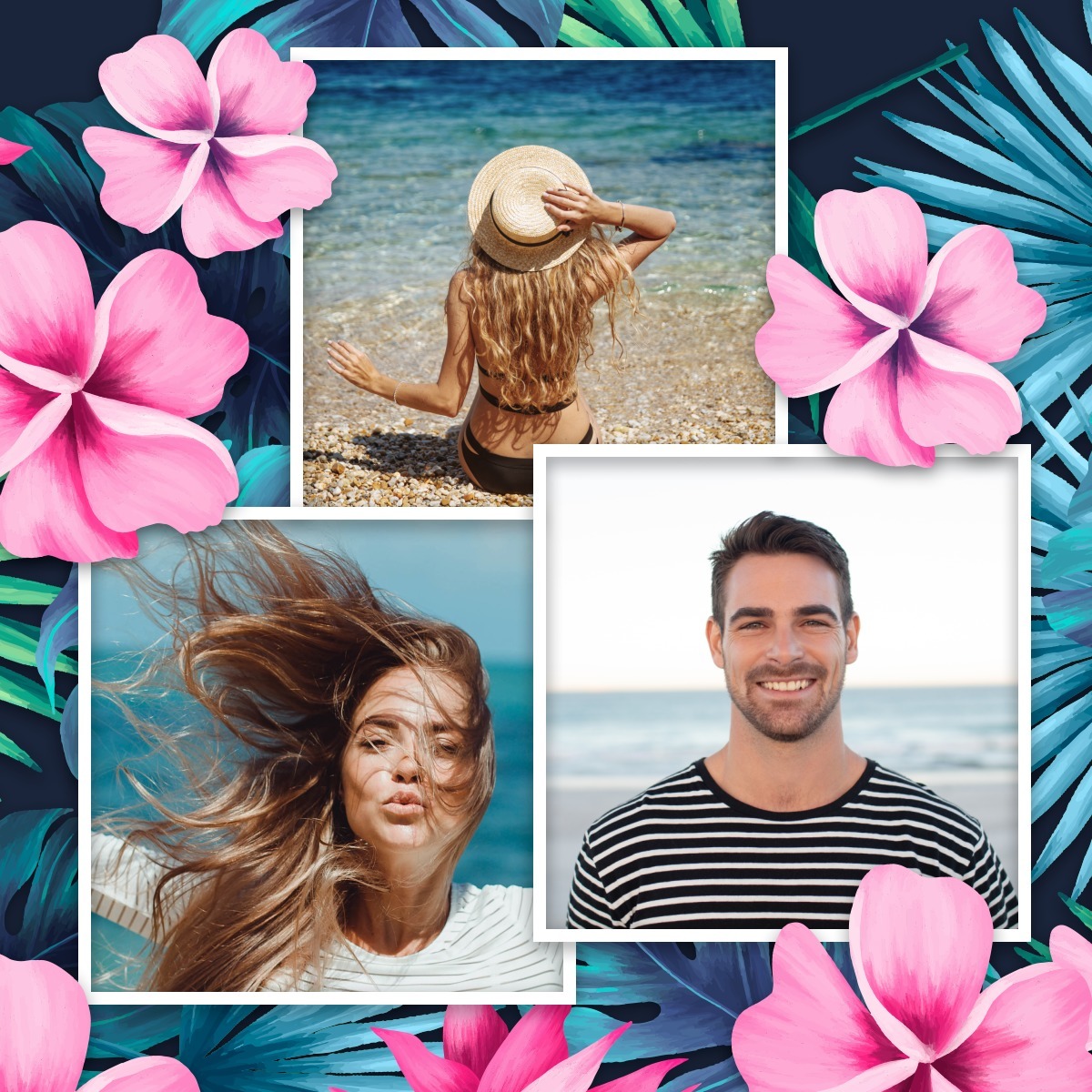 Collage tropicale Fotomontaggio