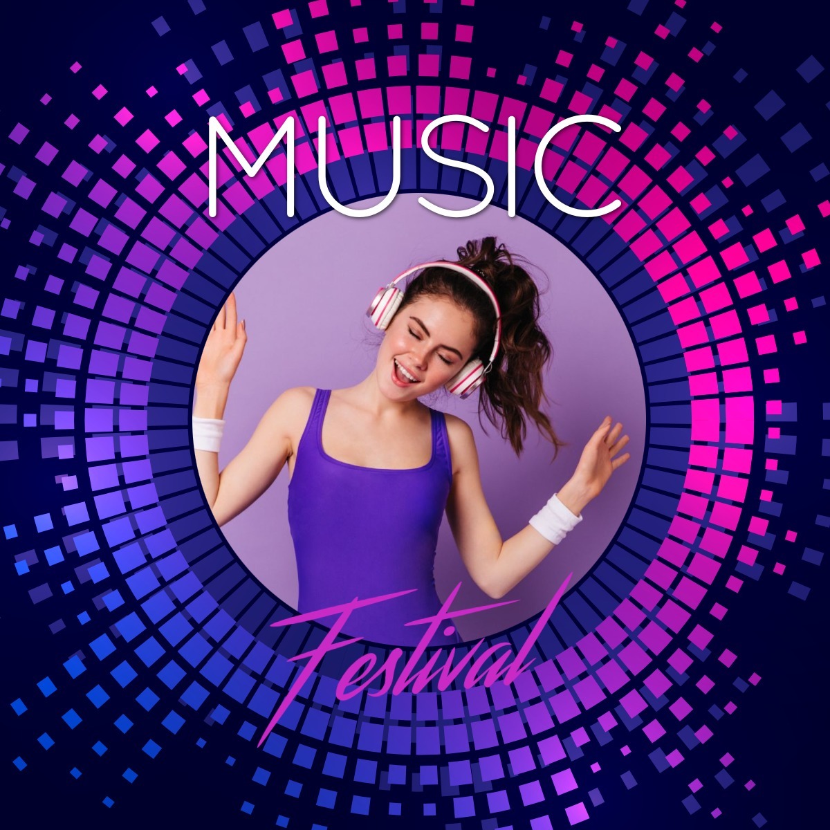 Musikalsk logo Fotomontasje