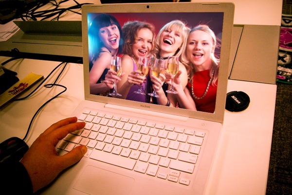 Scena del laptop MacBook Fotomontaggio