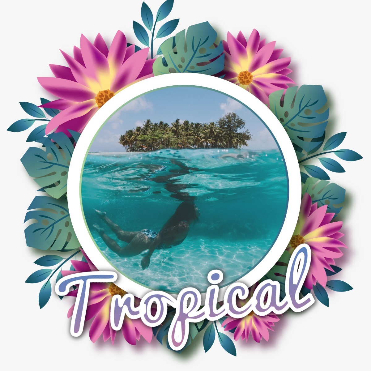 Tropický Fotomontáž