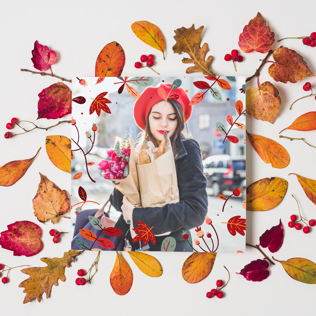 Herbst Fotomontage