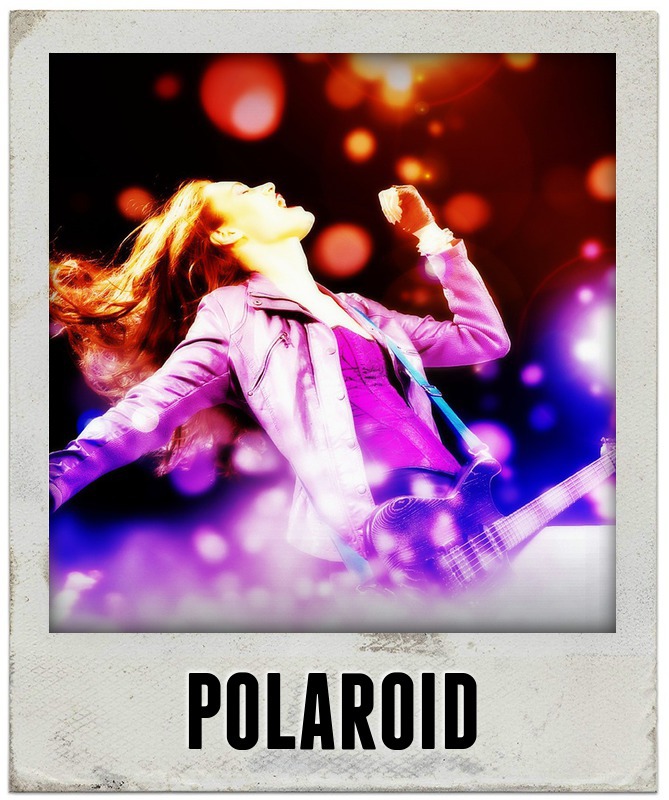 Polaroid com texto Fotomontagem