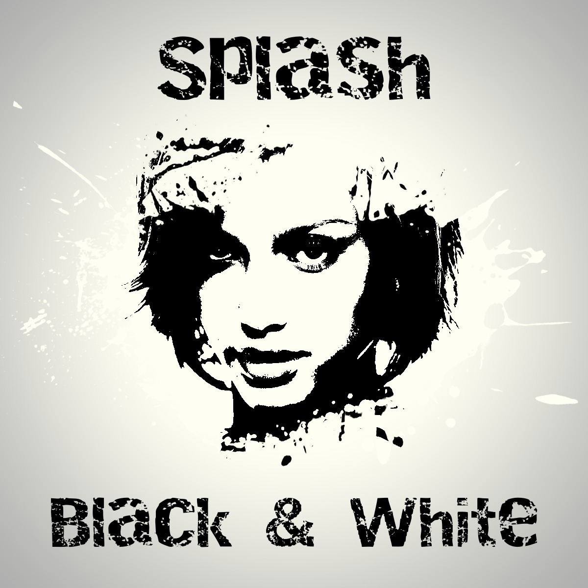 Splash Black & White Photomontage