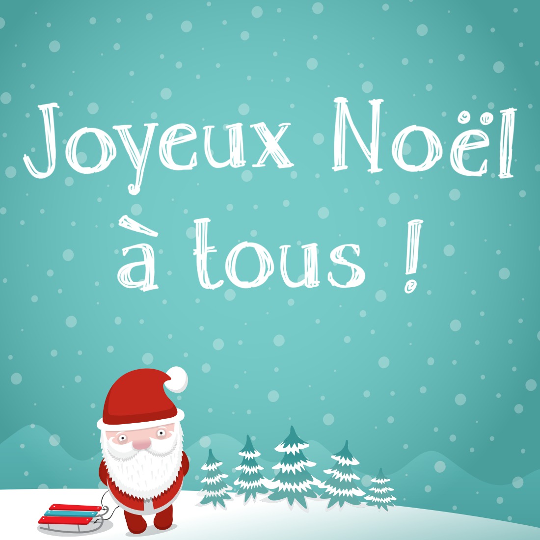 Santa Claus and personal texte Photo frame effect