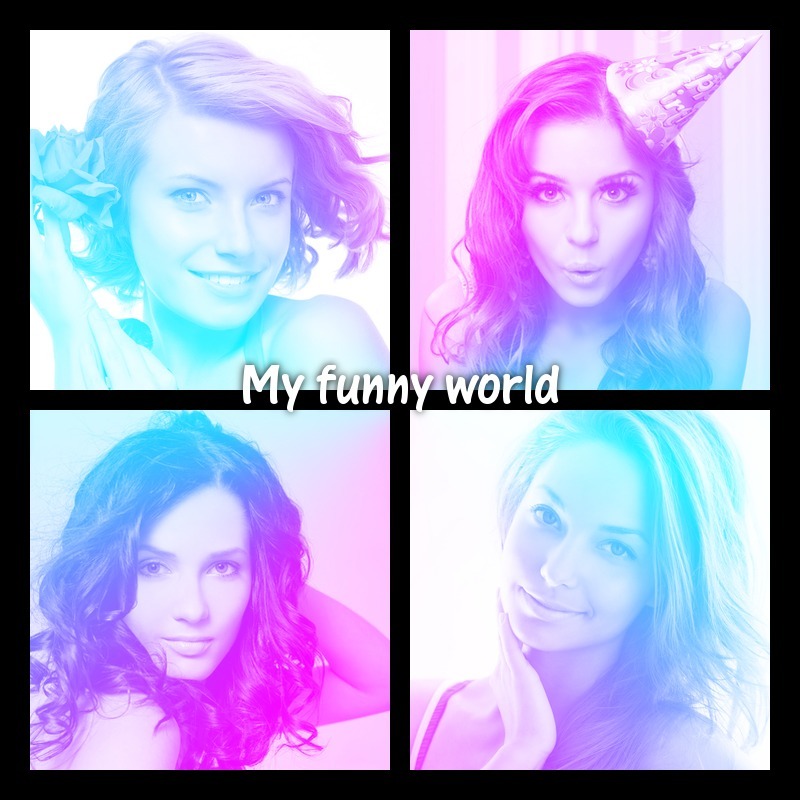 My funny world Photo frame effect