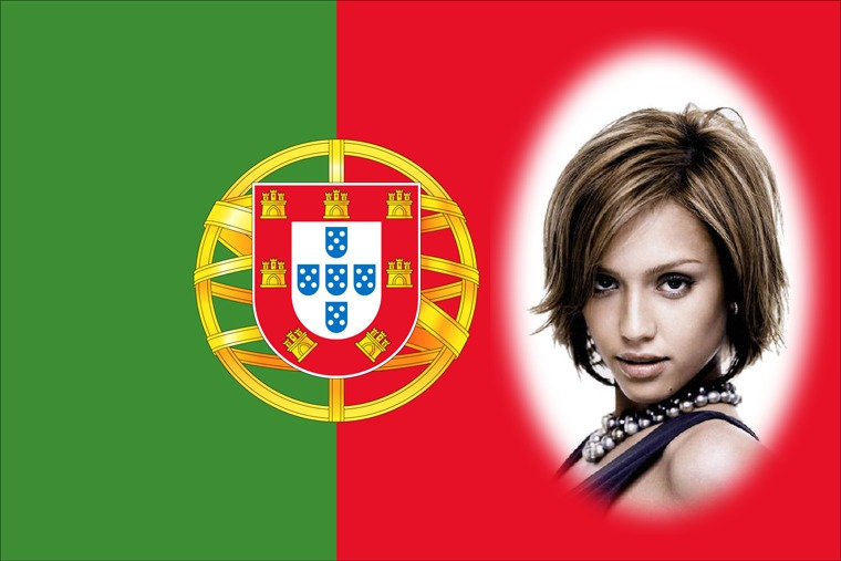 Portugisisk flag Fotomontage