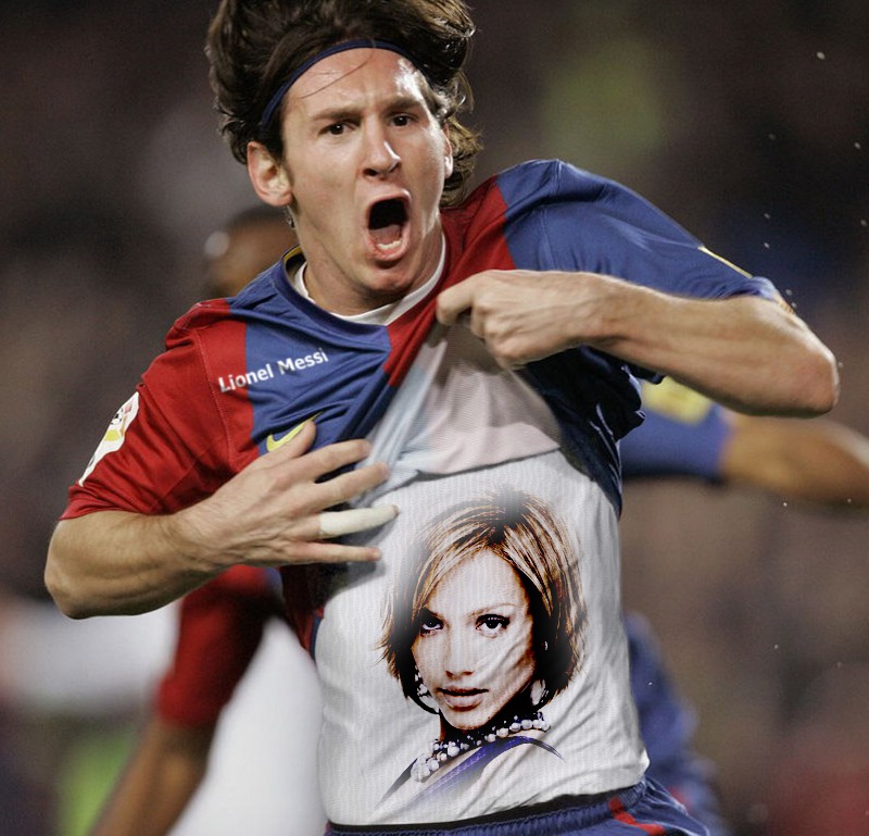 Nogometna majica Lionel Messi Fotomontaža