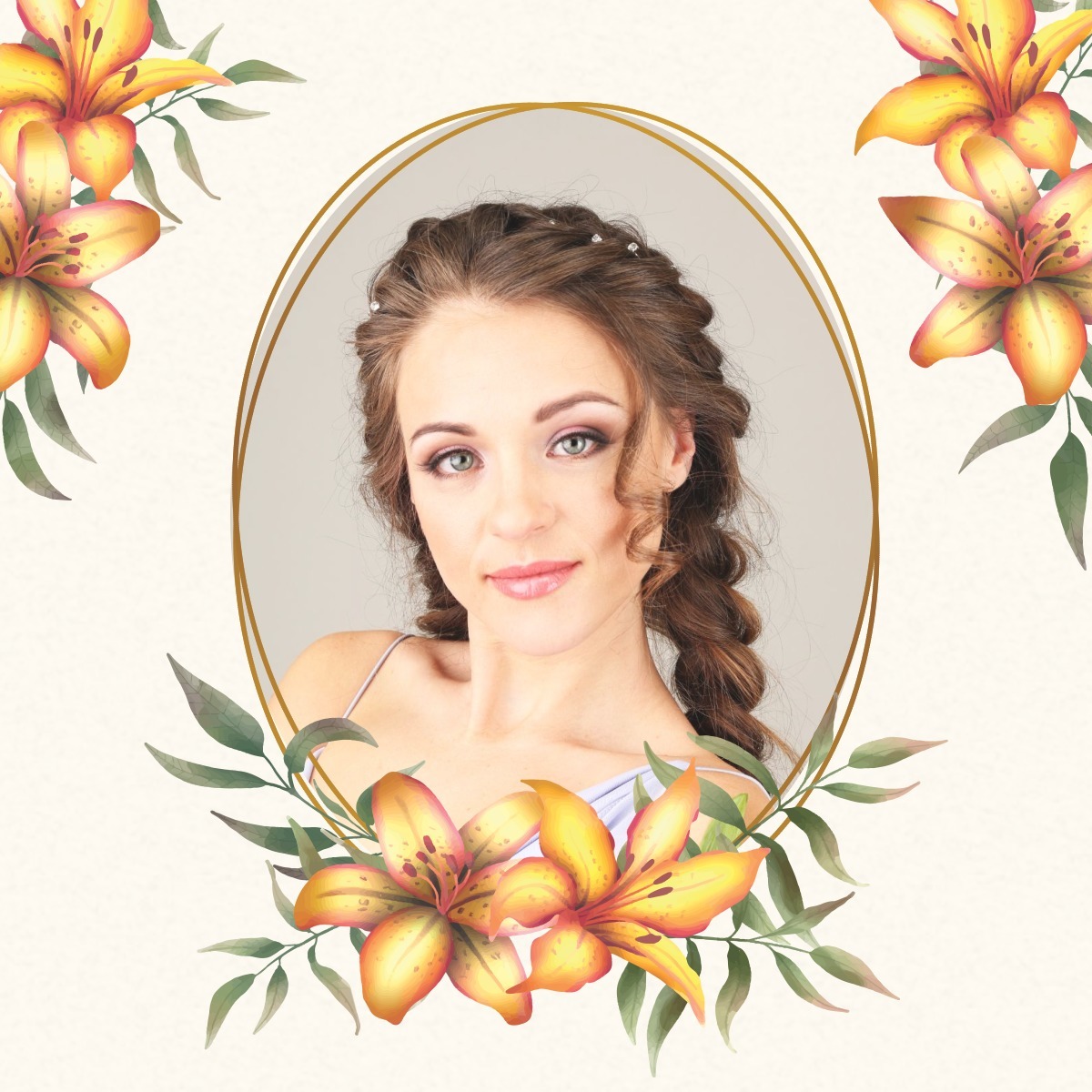 Bunga lili Photomontage