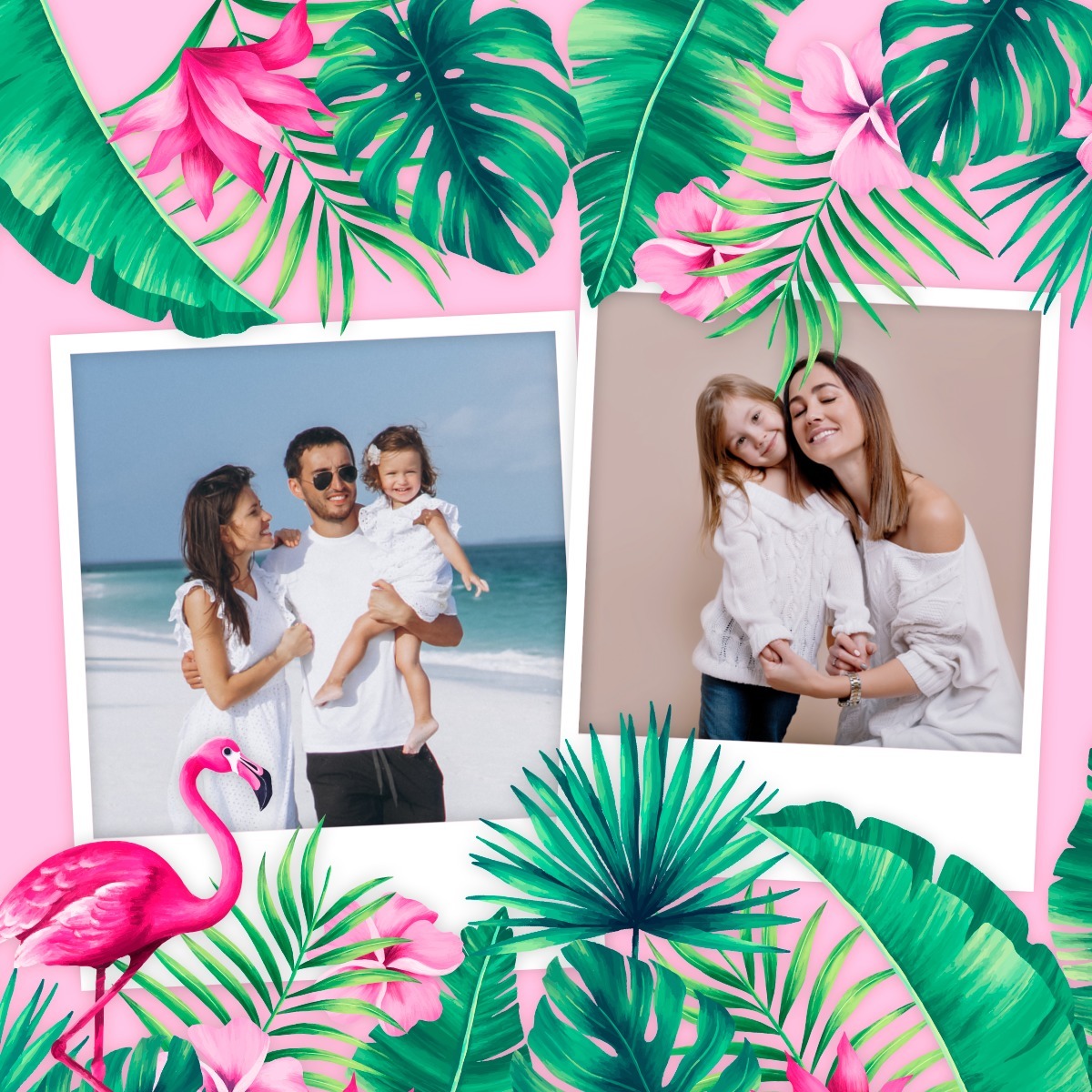 Collage-Flamingos Fotomontage