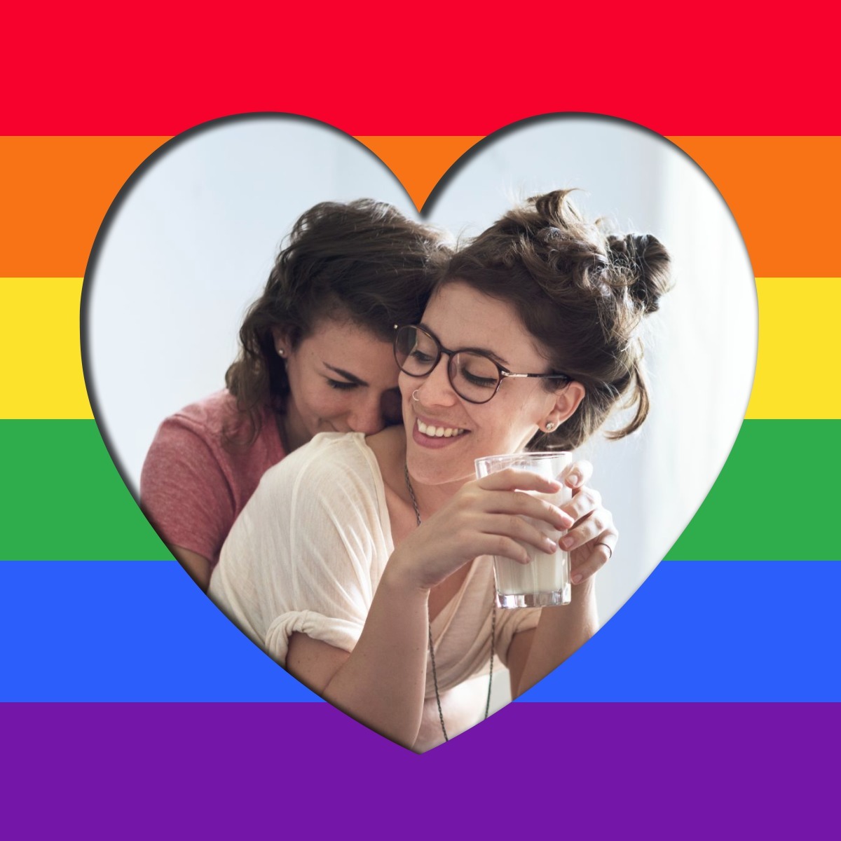 Flaga LGBT Fotomontaż