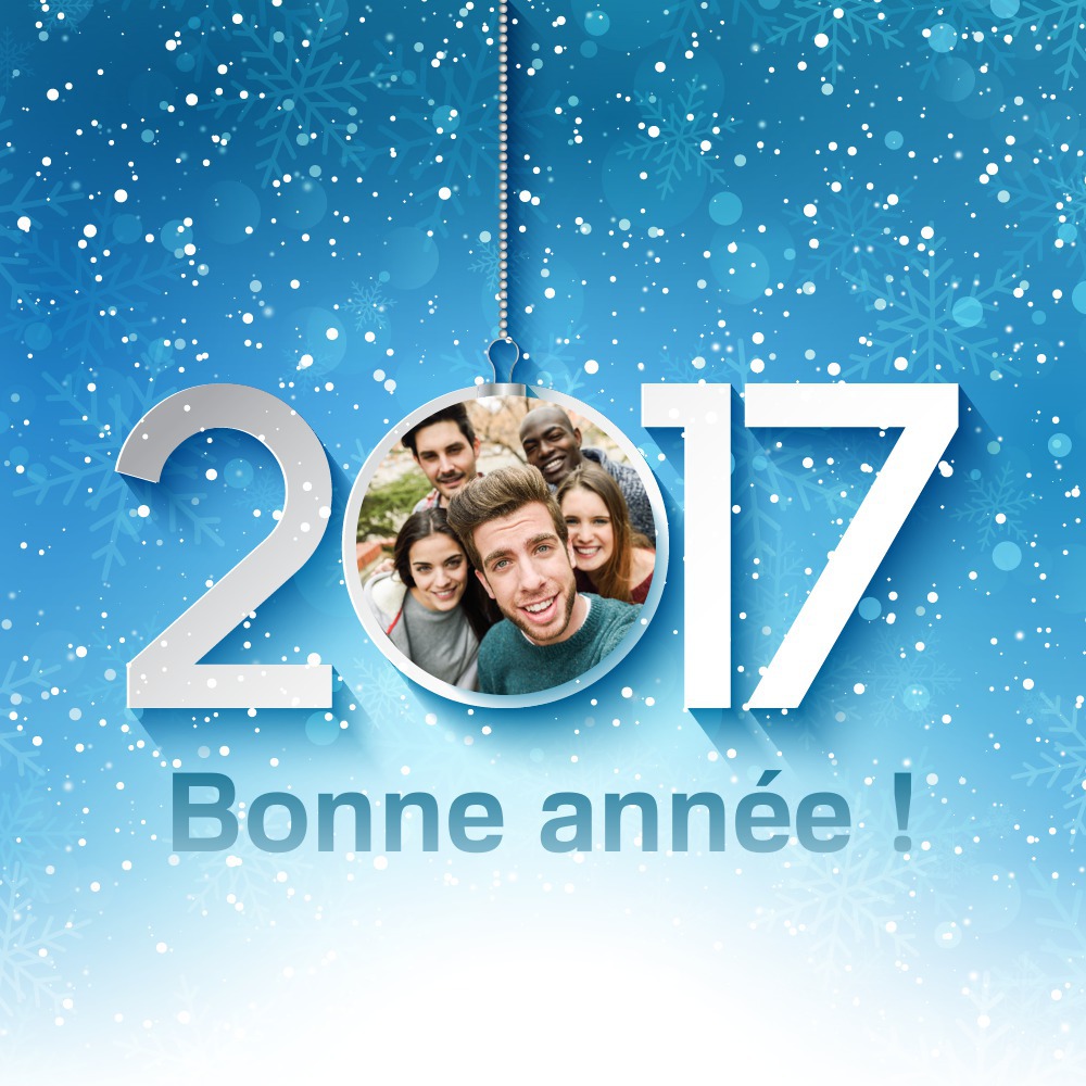 Boldog új évet 2017 Fotómontázs