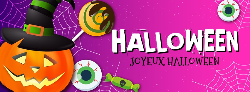 Halloweenska obálka facebooku Fotomontáž