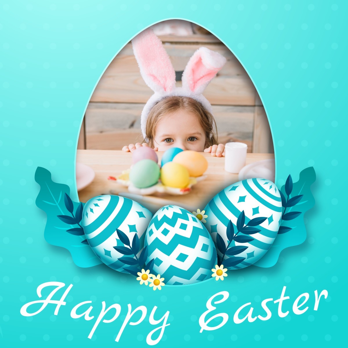 Easter Egg Photo frame effect