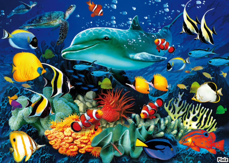 Contoh Montase Pemandangan Laut