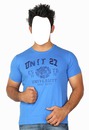 Young man with blue t-shirt