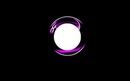 3d purple neon circle