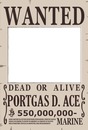 portgas d ace wanted one piece