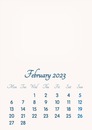 February 2023 // 2019 to 2046 // VIP Calendar // Basic Color // English