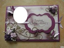 Anniversaire scrapbooking mauve